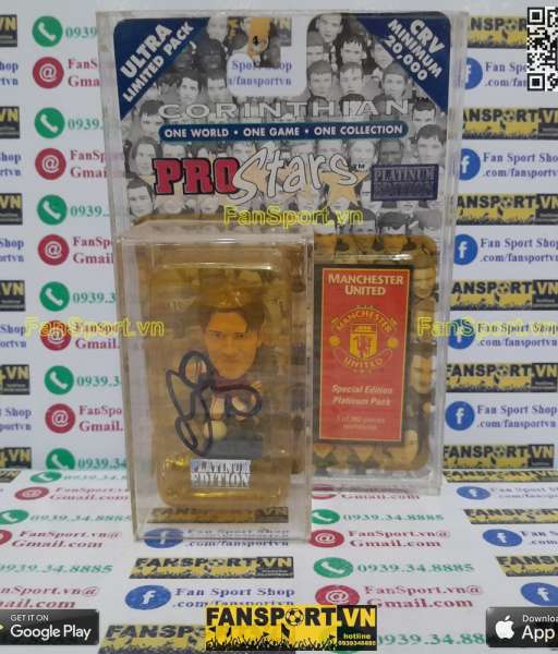 Tượng chữ ký Beckham Manchester United 1998 1999 2000 corinthian PTSE7