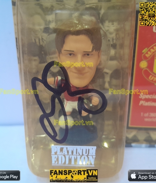 Tượng chữ ký Beckham Manchester United 1998 1999 2000 corinthian PTSE7