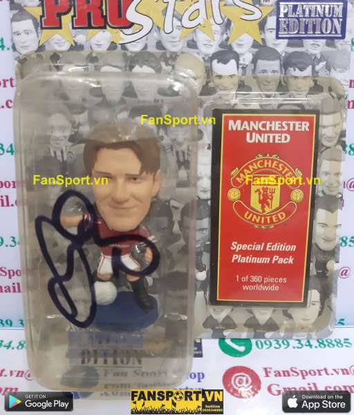Tượng chữ ký Beckham Manchester United 1998 1999 2000 corinthian PTSE7