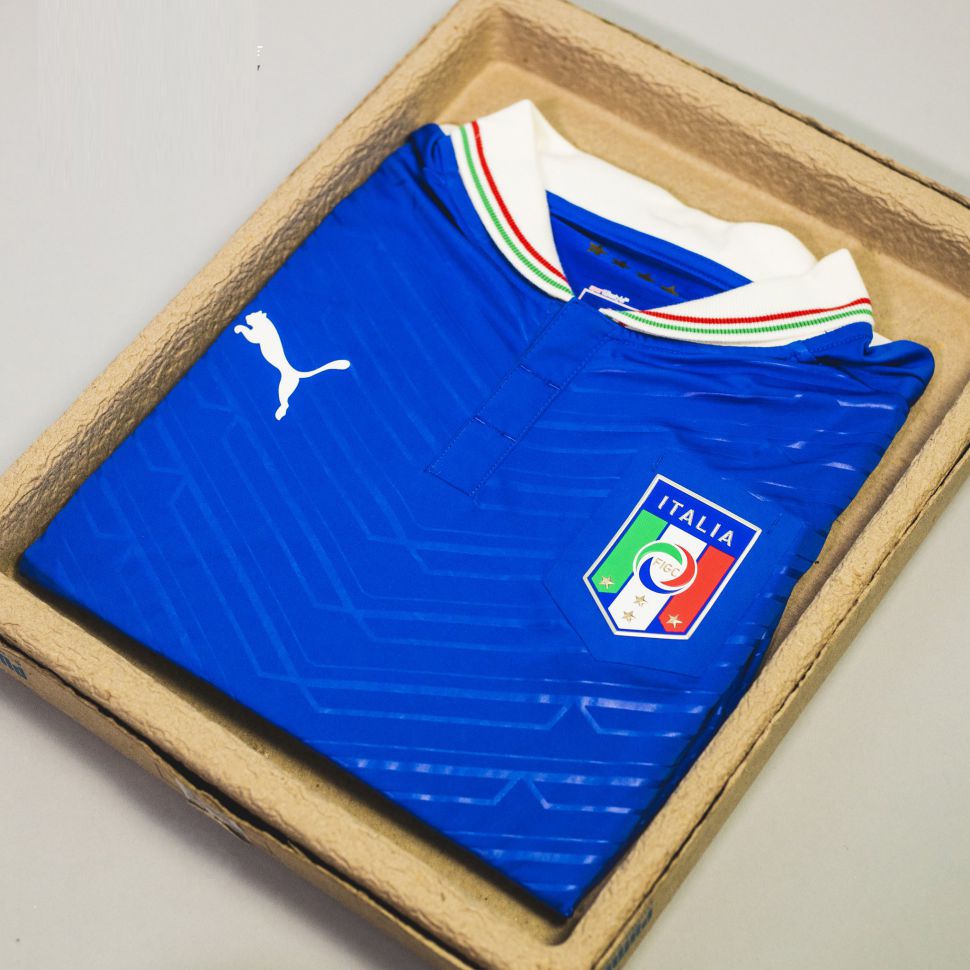 Box áo Italy 2011 2012 2013 home authentic shirt jersey Puma blue pack