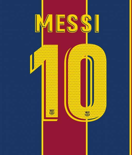 Font Messi 10 Barcelona 2018 2019 2020 2021 nameset official player