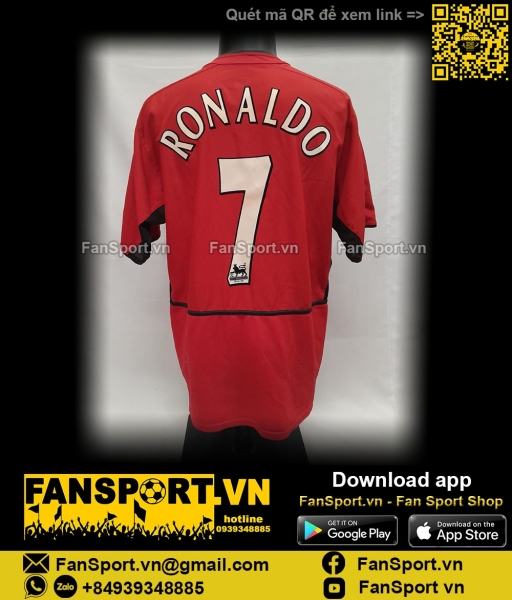 Áo đấu Ronaldo 7 Manchester United 2003 2004 home shirt jersey 184947