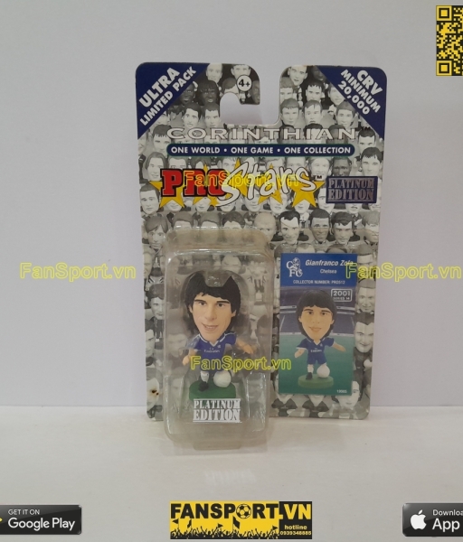 Tượng Gianfranco Zola 25 Chelsea 2001 2002 2003 home corinthian PRO512