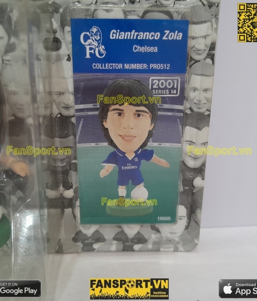 Tượng Gianfranco Zola 25 Chelsea 2001 2002 2003 home corinthian PRO512