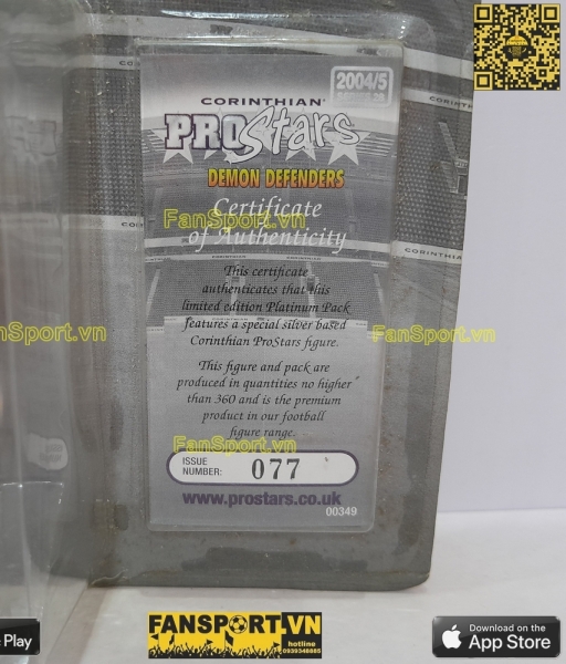 Tượng Jaap Stam 31 AC Milan 2004 2005 home corinthian PP1138 platinum