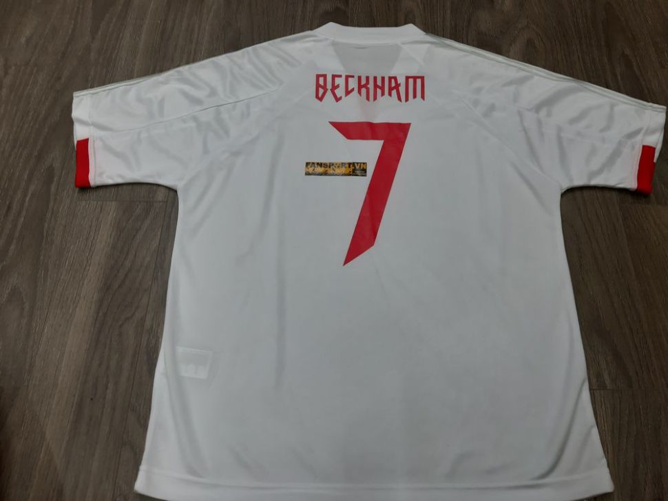 Áo đấu Beckham #7 Predator Adidas 20 years shirt white jersey