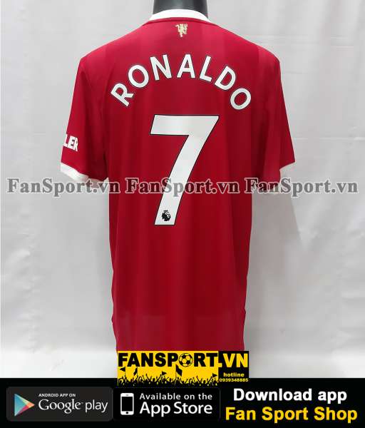 Áo Ronaldo 7 Manchester United 2021 2022 home authentic shirt ersey XL