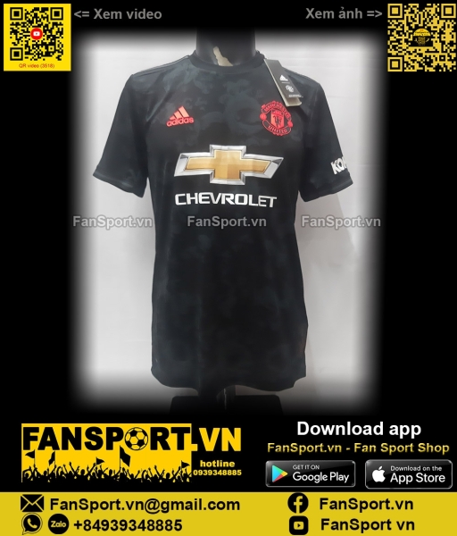 Áo Bruno Fernandes 18 Manchester United 2019-2020 third shirt ED7390