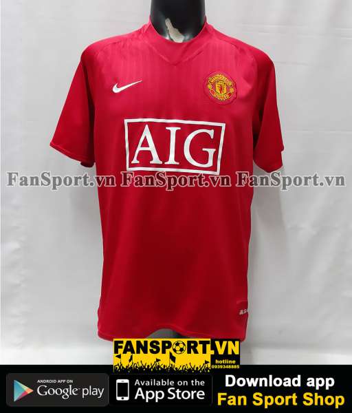 Áo Ronaldo 7 Manchester United 2007-2008-2009 home shirt jersey red
