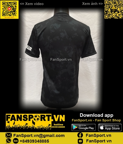 Áo đấu Manchester United 2019-2020 third shirt jersey black ED7390