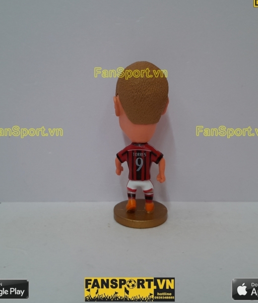 Tượng Fernando Torres 9 AC Milan 2014-2015 home red black kodoto