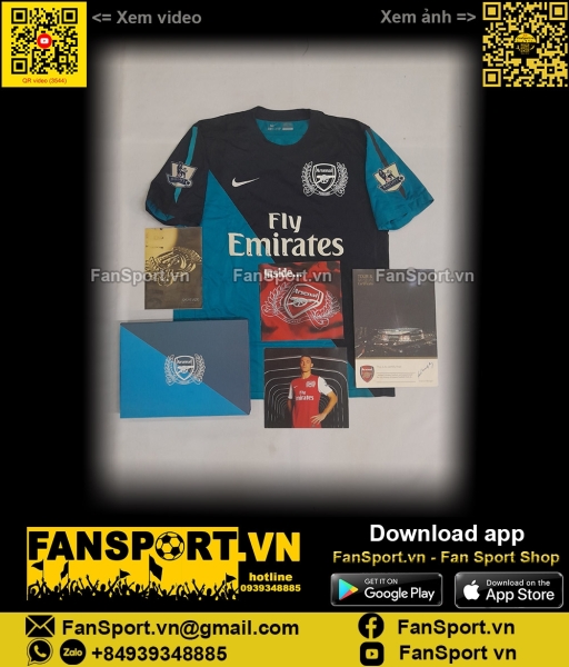 Box Arsenal 2011-2012 Vermaelen 5 away shirt jersey blue Nike423983