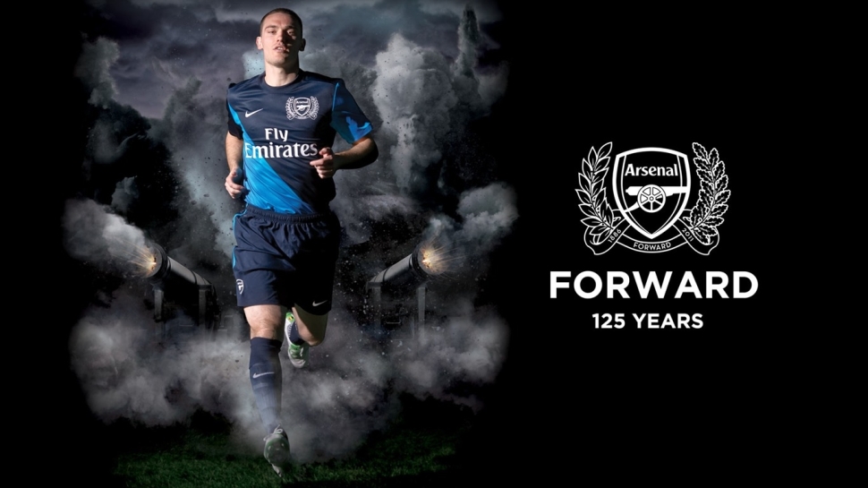 Box Arsenal 2011-2012 Vermaelen 5 away shirt jersey blue Nike423983