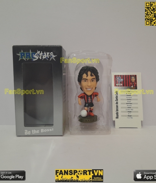 Tượng Kaka 22 AC Milan 2004 2005 home red black corinthian PR036 box