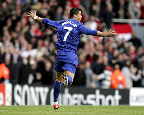 Nameset Ronaldo 7 Manchester United 2008 2009 Champion League home