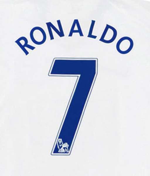 Nameset Ronaldo 7 Manchester United 2008 2009 Premier League away