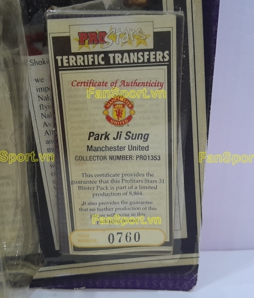 Tượng Park Ji Sung 13 Manchester United 2005 2006 corinthian PRO1353