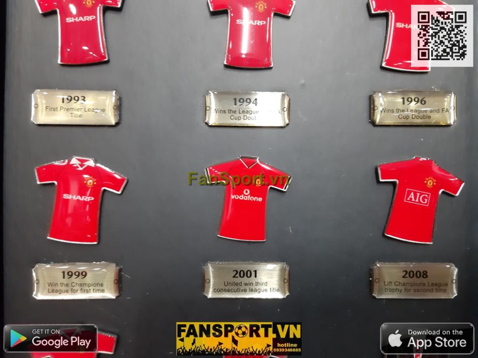 Badge 26 years Sir Alex Ferguson Manchester United box set shirt 2077