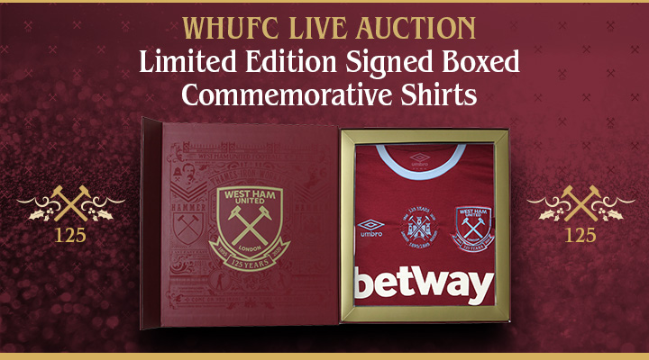 Box áo West Ham United 2020 2021 home 125th Anniversary Umbro limited