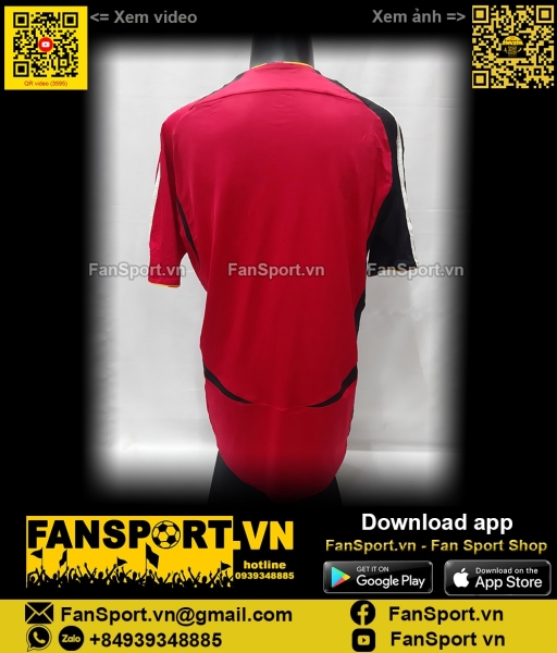 Áo đấu Germany 2006-2007-2008 away shirt jersey red World Cup L 817749