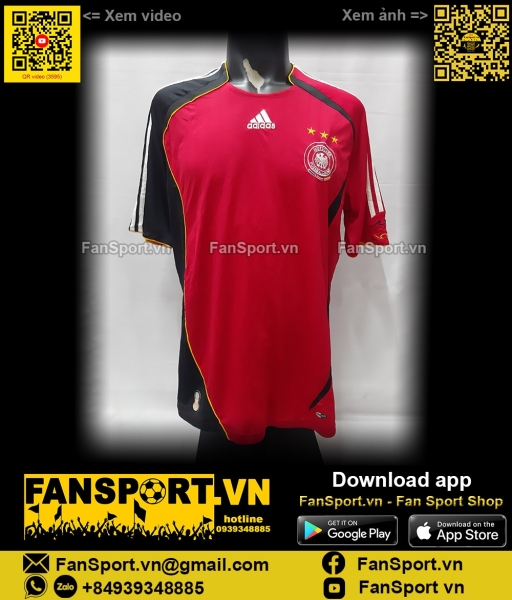 Áo đấu Germany 2006-2007-2008 away shirt jersey red World Cup L 817749