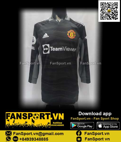 Áo thủ môn Manchester United 2021-2022 third black shirt GK goalkeeper
