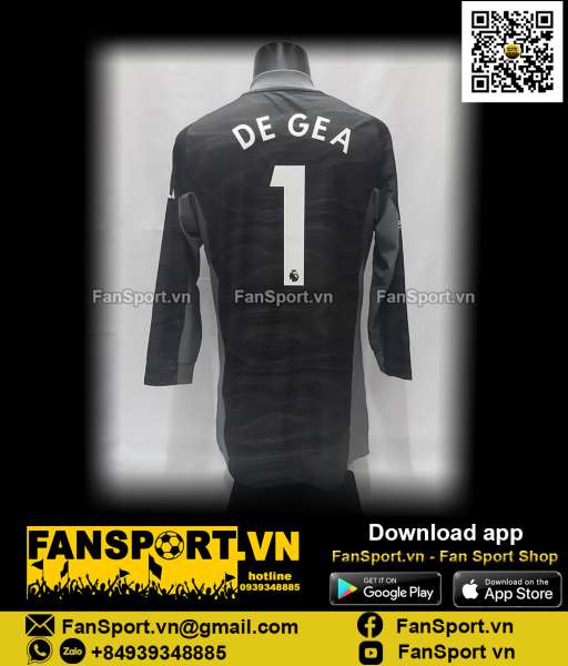 Áo thủ môn Manchester United 2021-2022 third black shirt GK goalkeeper