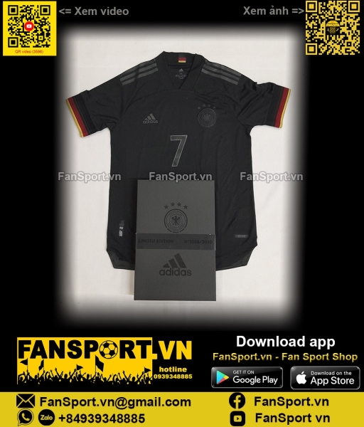 Box Havertz Germany 2020 2021 2022 away authentic shirt jersey EH6116