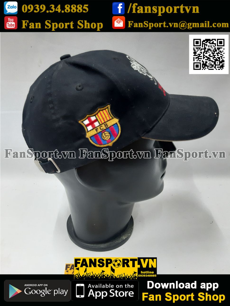 Nón Champion League Final 2011 Barcelona Manchester United black cap