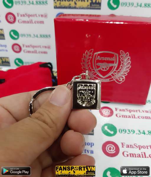Móc khóa logo Arsenal hộp màu đỏ red box key