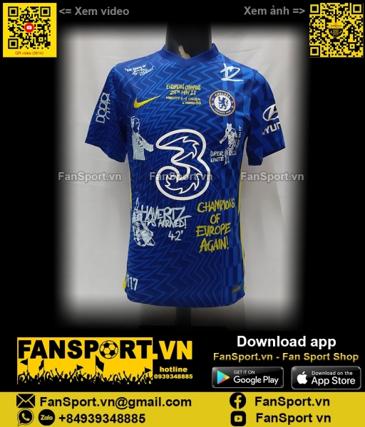 Box áo Chelsea Champion League Winner 2021 Forty Two limited shirt 395
