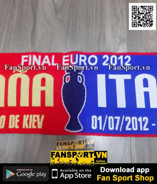Khăn choàng Euro Final 2012 Spain Italy scarf