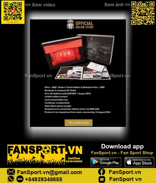 Liverpool Wooden Seat Main Stand 1892-2014 Anfield box set limited