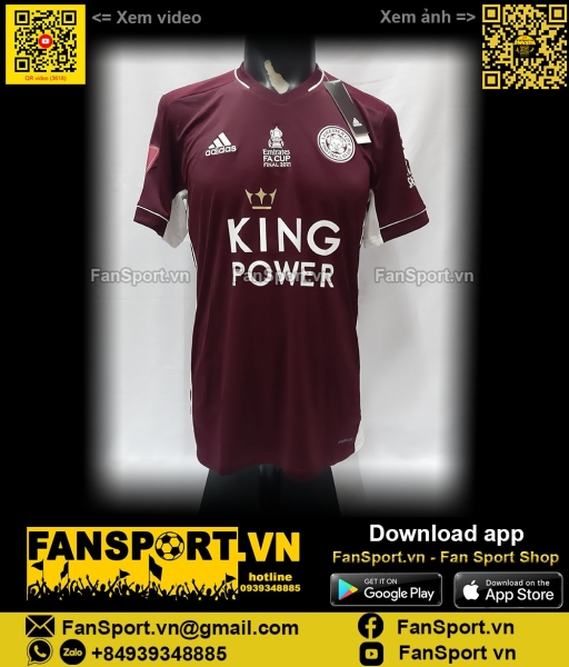 Áo Vardy 9 Leicester City FA Cup Final 2021 2020 shirt jersey FI6187