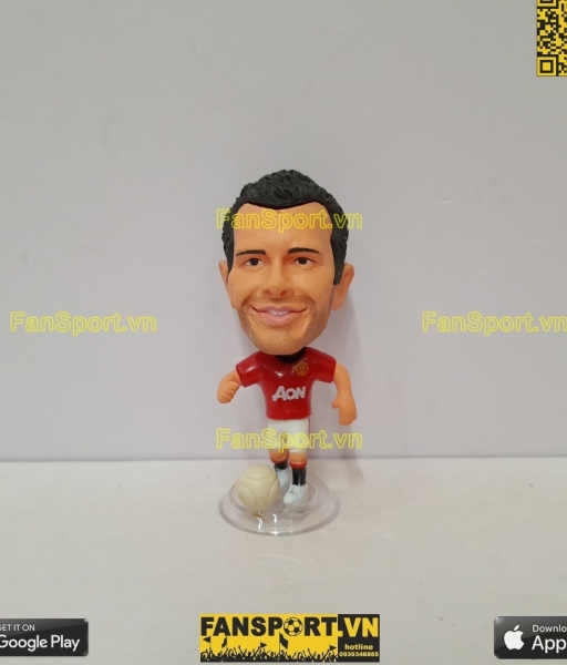 Tượng Ryan Giggs 11 Manchester united 2012 2013 home red kodoto ball
