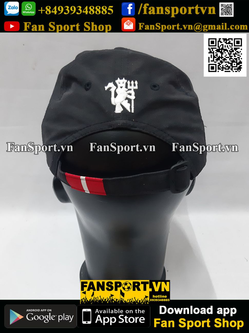 Nón Manchester United 2007-2008 away shirt black cap hat Nike 237959