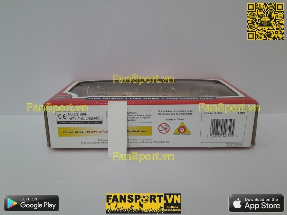 Box tượng Arsenal 2002 2003 corinthian Pack set ProStars figure