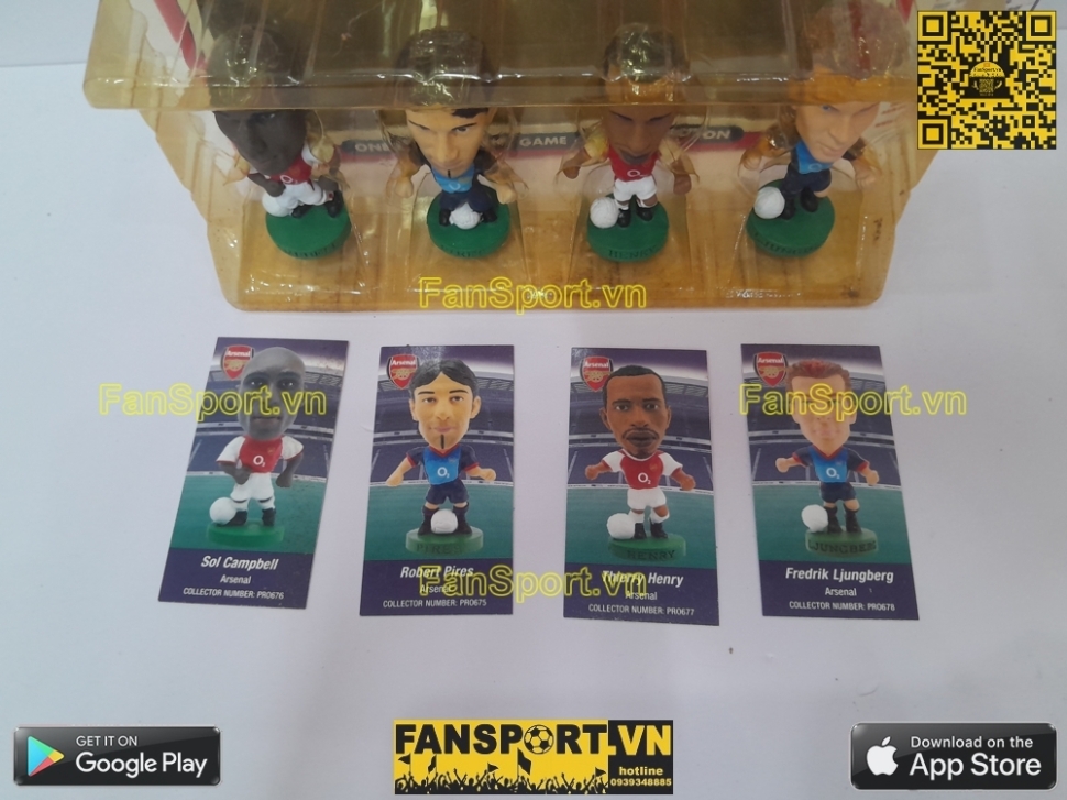 Box tượng Arsenal 2002 2003 corinthian Pack set ProStars figure