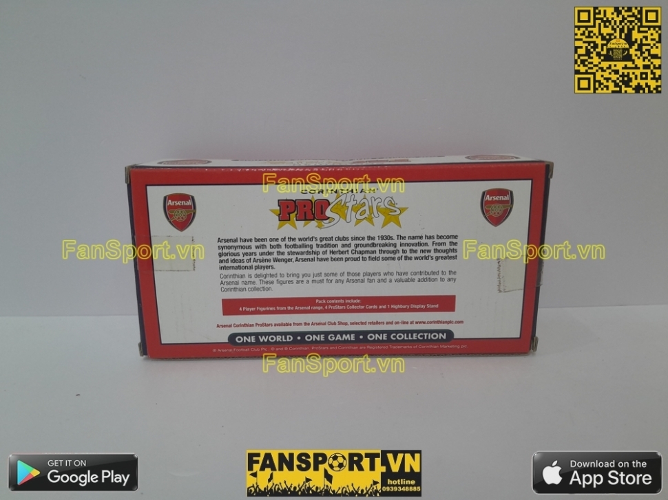 Box tượng Arsenal 2002 2003 corinthian Pack set ProStars figure