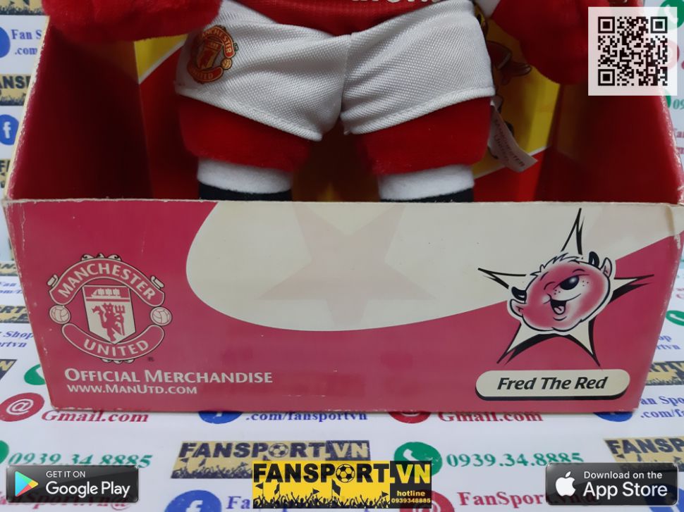 Fred the Red mastcos Manchester United red Vodafone new box 25cm