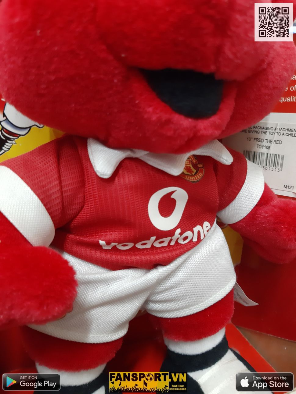Fred the Red mastcos Manchester United red Vodafone new box 25cm