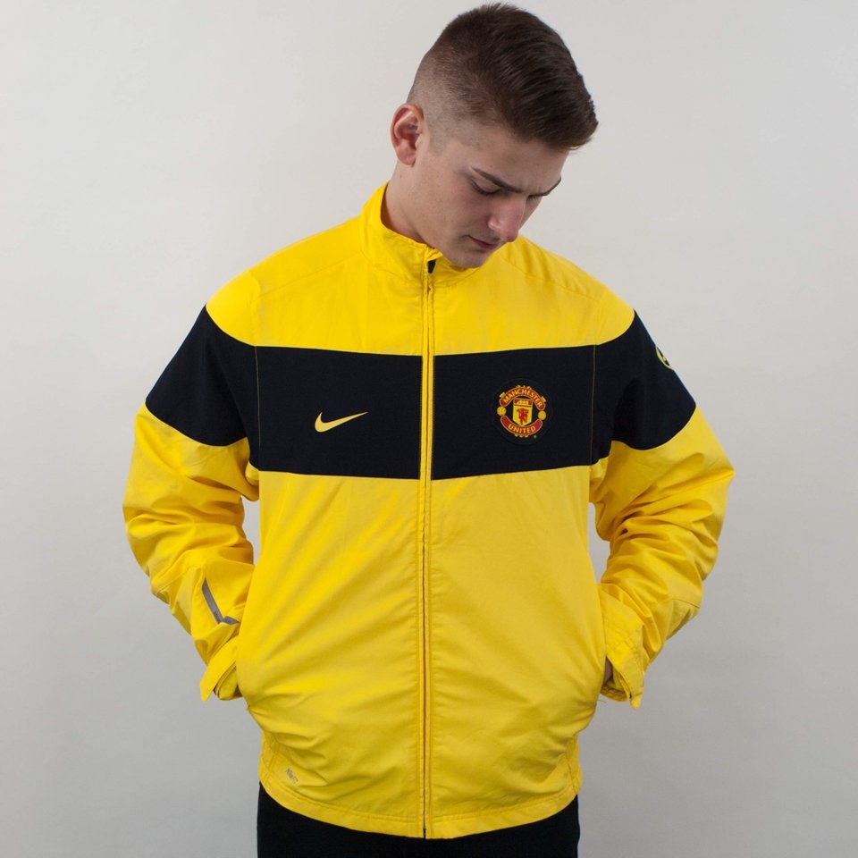 Áo khoác Manchester United 2009 2010 yellow shirt jacket Nike 369609