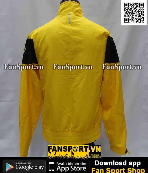 Áo khoác Manchester United 2009 2010 yellow shirt jacket Nike 369609