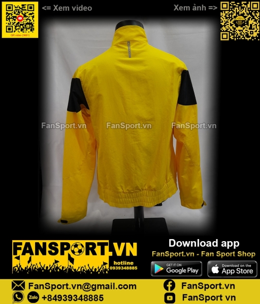 Áo khoác Manchester United 2009 2010 yellow shirt jacket Nike 369609