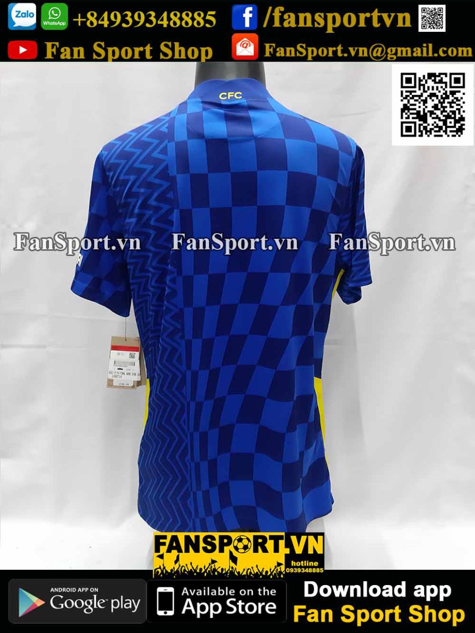 Áo đấu Chelsea FA Cup Final 2021 home 2022 shirt jersey NIKE CV7889