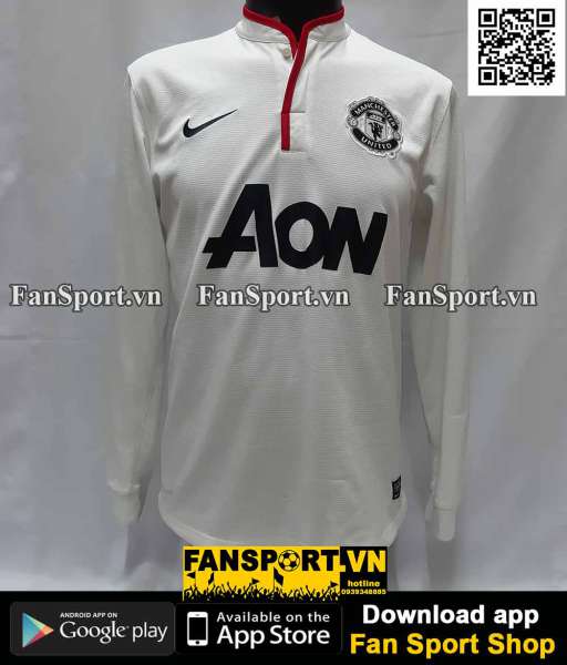 Áo Manchester United 2012-2014 away third shirt jersey white 479282