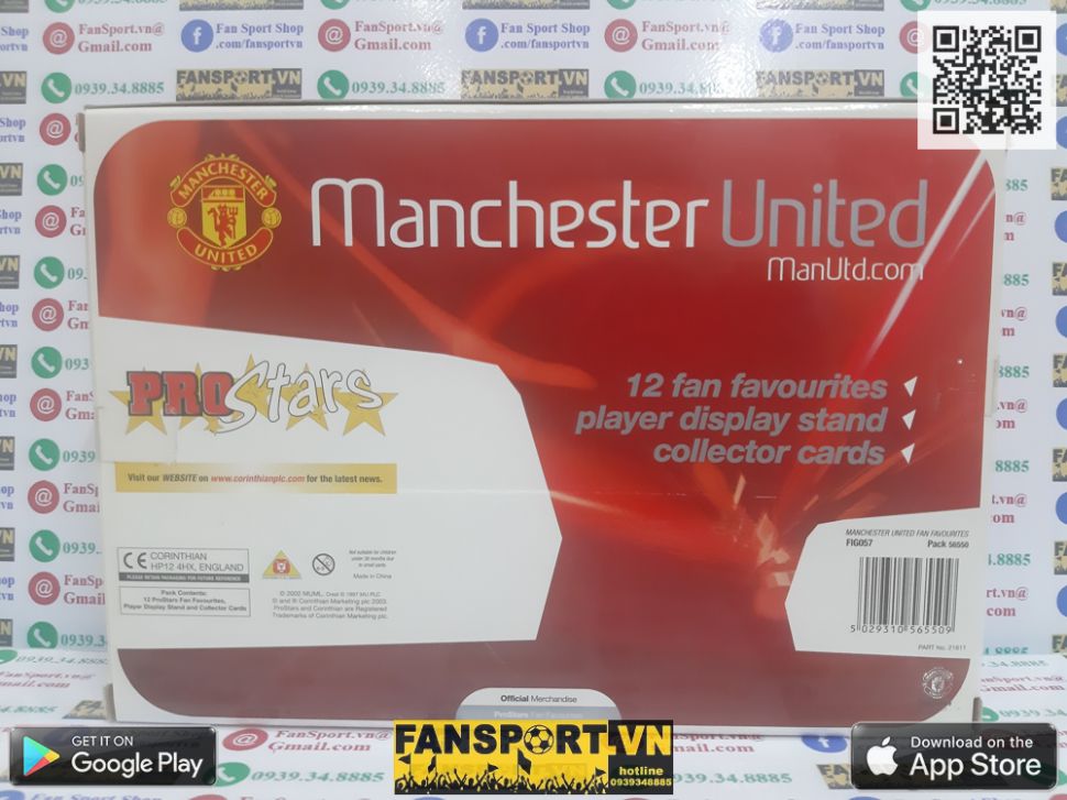 Bộ tượng Manchester United 2002-2003-2004 box prostars fan favourites