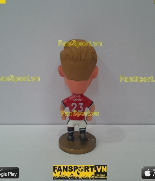 Tượng Luke Shaw 23 Manchester United 2017 2018 home red soccerwe