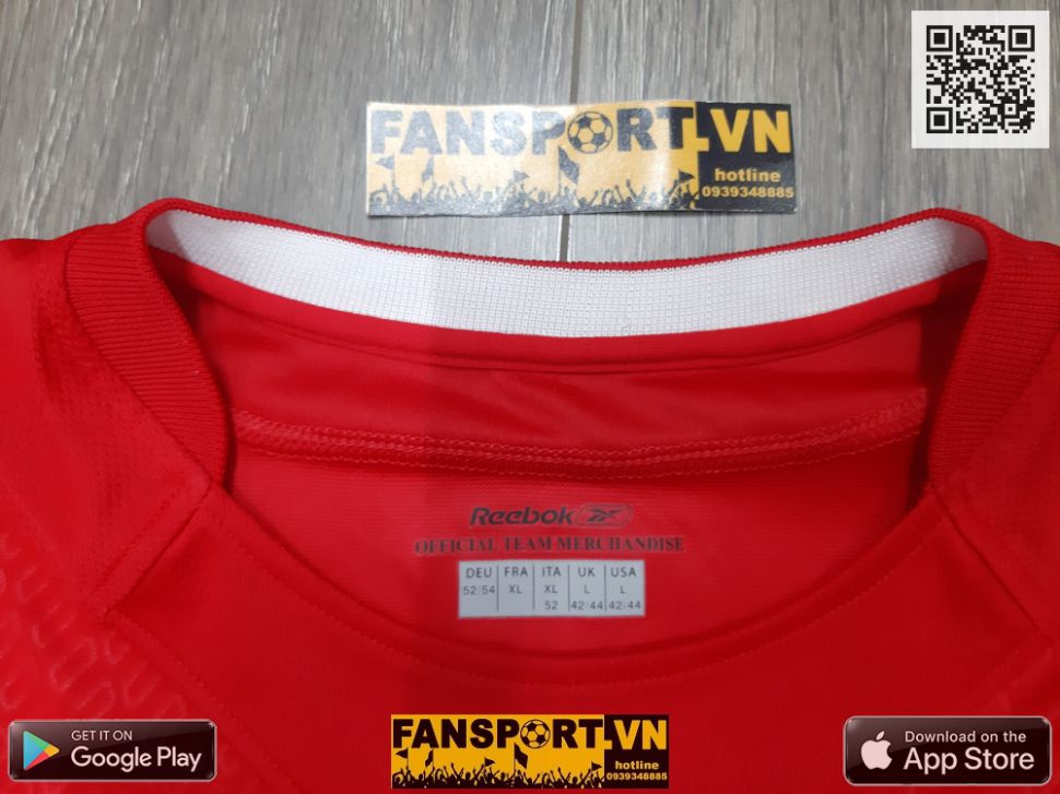 Áo đấu Liverpool League Cup final 2005 home shirt jersey 2004 2006 red