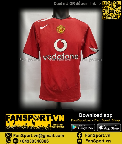 Áo đấu Manchester United 2004-2005-2006 home shirt jersey red 118834